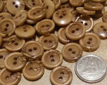 12mm, 12-50 Buttons MARBLE BEIGE-BROWN, Btn 11