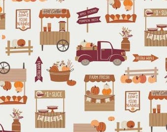 Fabric cotton, FARMER'S MARKET, 27240101, 01, Quilt Fabrics, 100% cotton, quilt cotton - Pumpkin Spice of Camelot Fabrics