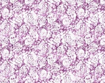 Fabric cotton, Textured Roses, Purple White, 21231303, 04, QUILT FABRICS, 100% cotton, quilt cotton - Daphne of Camelot Fabrics