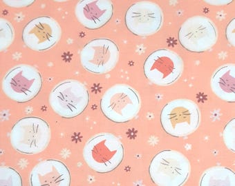 CAMELOT FABRICS, Fabric Embroidery Hoop Toss, 100% coton, #66200504 - Smitten Kitten de Camelot Fabrics