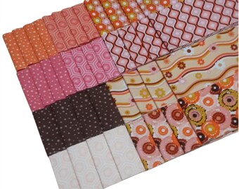 40 Stripes, Jelly Rolls, 2 1/2" X 44", Pre-Cut cotton - ON THE ROAD de Camelot Fabrics