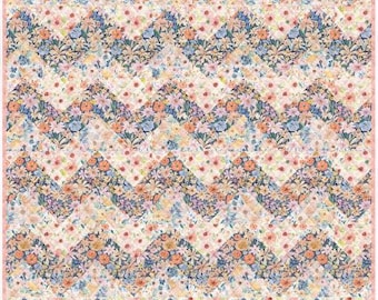 PDF, CHEVRON Quilt, 45'' X 54'', Tutoriel - Flower House of Camelot Fabrics