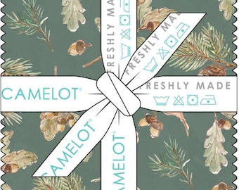 QUILT FABRICS, 42 squares 5 inchs, 100% cotton, quilt cotton - Living on Lake Time of Camelot Fabrics