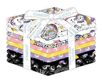FATS QUARTERS, 10 Prints, Floral, fats quarters, 18X22'' (45 x 55cm), 100% cotton, quilt cotton - Mysticat of Camelot Fabrics