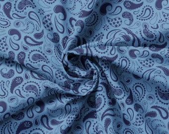 Fabric cotton, PRAIRE PAISLEY , 58240609, 02, Quilt Fabrics, 100% cotton, quilt cotton - Howdy Partner of Camelot Fabrics