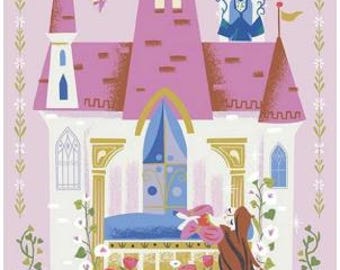 RILEY BLAKE, Panel, 24"X44", Princess, Parchment, 100% coton - Little Brier Rose de Riley Blake designs