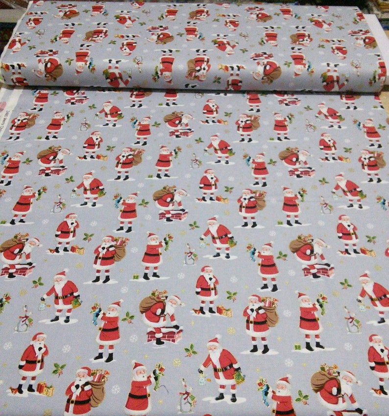 QUILT FABRIC, Merry Christmas, SANTA, 2480, cotton quilt, cotton designer Merry Christmas d'Andover Fabrics image 3