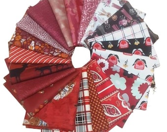 Pack of 20, 100% cotton, Various patterns, quality quilting, cotton designer