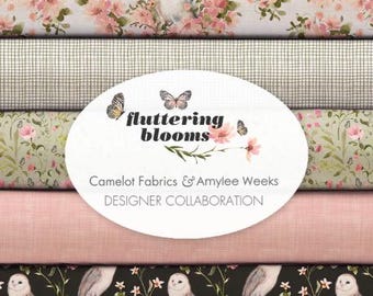 Bundle of 14 Fabrics cotton, 100% cotton - Fluttering Booms of Camelot Fabrics