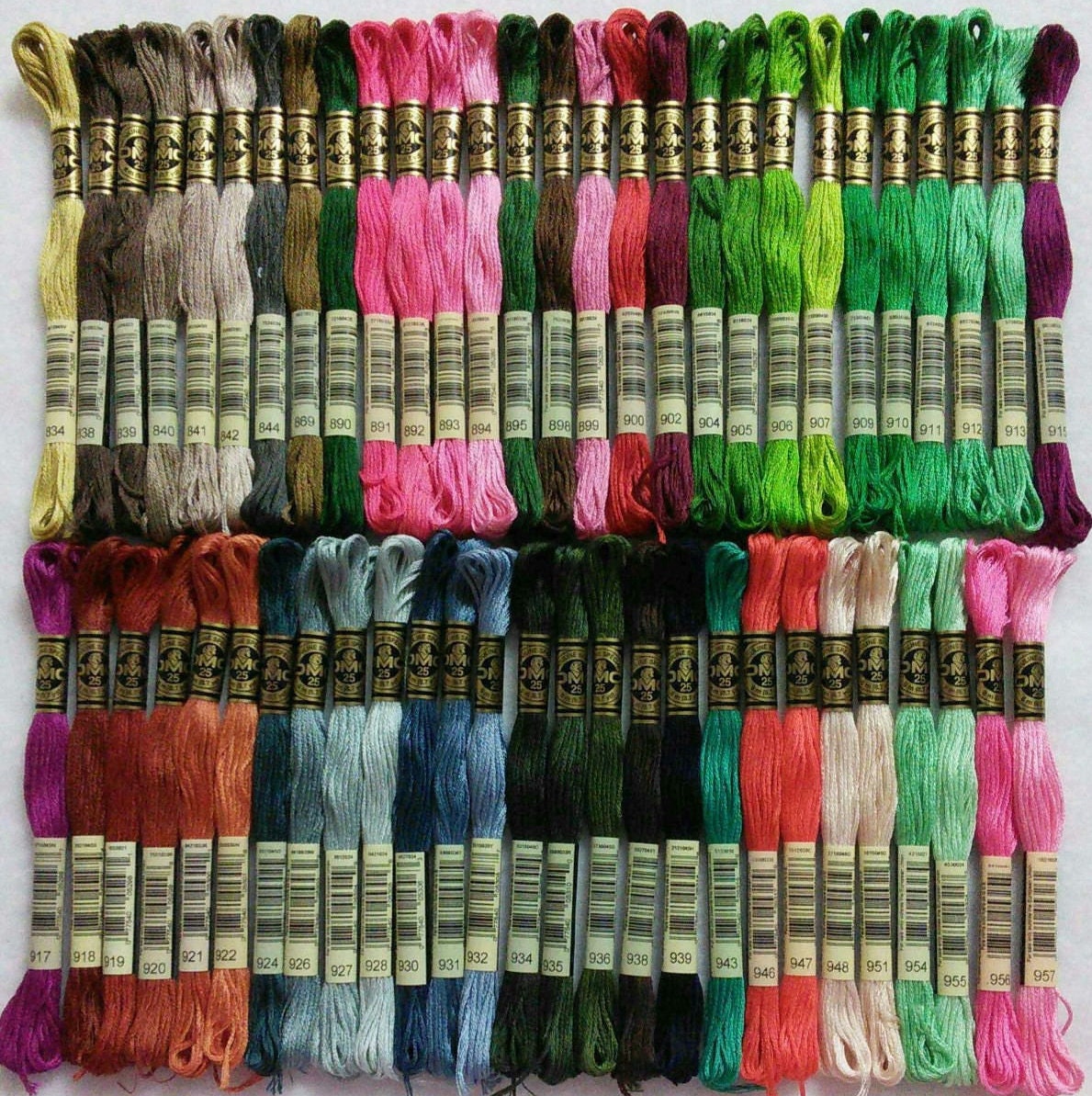 DMC 834957 Embroidery thread DMC Mouliné 25 art 117 No. Etsy