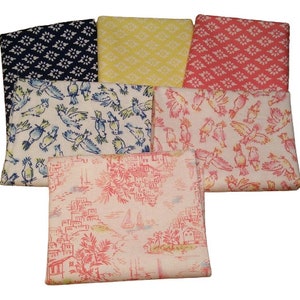 SALE, QUILT FABRIC 6 designs, By the sea, 1 of each design - Camelot Fabrics