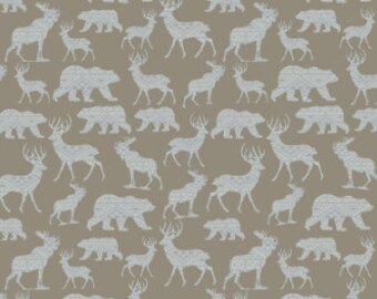 BENARTEX FABRICS, Mountain silhouette, 6964, gray, 100% cotton, cotton quilt, cotton designer Benartex Fabrics