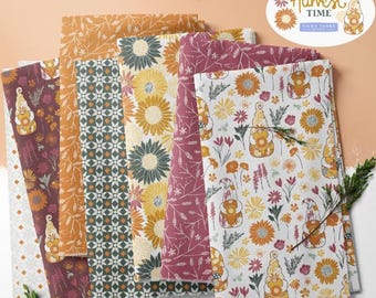 42 SQUARES COTTON 5 inchs - Timeless Time of Camelot Fabrics