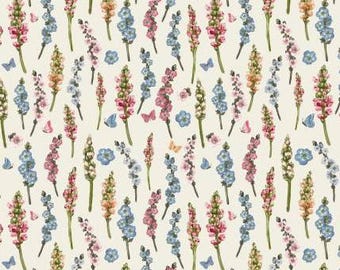 Fabric cotton, FLUTTERING FLORALS, 49240503, 01, Quilt Fabrics, 100% cotton, quilt cotton - Secret Garden of Camelot Fabrics