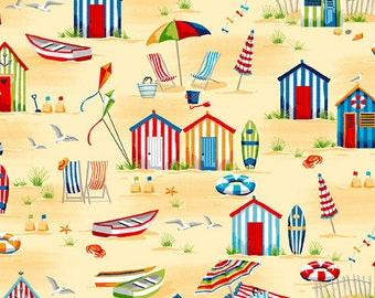 ANDOVER, 2341, playa, Beside the Sea, 100% cotton, cotton quilt, cotton designer - Andover Fabrics