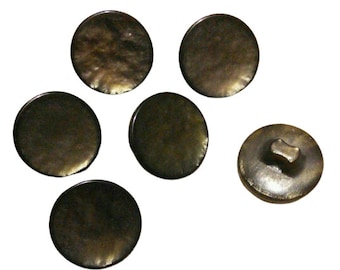 6 Buttons: 15mm, button brown