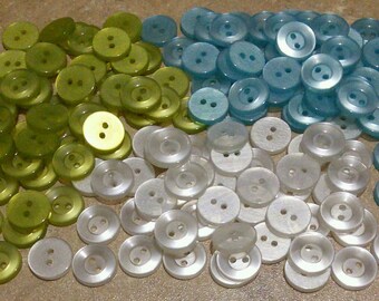 13mm, 50-200 buttons CLEAR Transparent, BTN 03