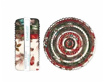 QUILT FABRICS, 40 stripes 2 1/2x44po, Jelly Rolls, 100% cotton, quilt cotton - Merry Beary of Camelot Fabrics