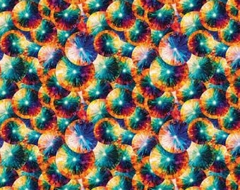 Camelot Fabrics Stained Glass Umbrellas Kaleidoscope Peggy Collins Cotton Quilt Fabric 16250201-01
