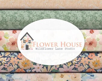 10 prints, Flower - Flower House of Camelot fabrics