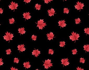 Fabric cotton, MAPLE LEAVES, 36250103, 02, Quilt Fabrics, 100% cotton, quilt cotton - Oh Canada of Camelot Fabrics