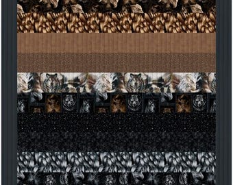 PDF, Simple STRIPES BABY Quilt, 45'' X 45'', Tutoriel - Strokes of the Wild of Camelot Fabrics