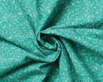 Fabric cotton Vines, Teal, 21240104, 01, QUILT FABRICS, 100% cotton, quilt cotton - Rhapsody of Camelot Fabrics