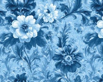 Camelot Fabric FLOWER SHOP Cotton Quilt Fabric 64250106-02 - En Vogue