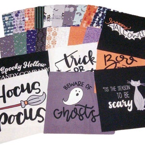 RILEY BLAKE, 25 Pre-Cut cotton 10" - Spooky Hallow de Riley Blake Designs