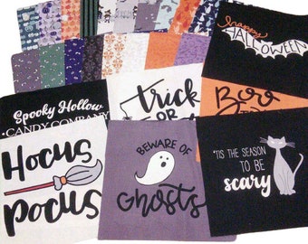 RILEY BLAKE, 25 Pre-Cut cotton 10" - Spooky Hallow de Riley Blake Designs