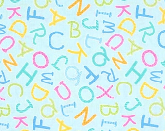 SALE, BENARTEX FABRICS, Alphabet, 6774, col 80, My Little Sunshine 2, cotton, cotton quilt, cotton designer