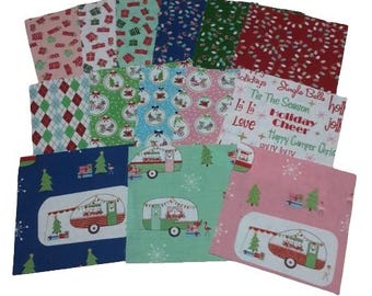 42 precuts 5 inchs, Christmas Adventure, Riley Blake Designs