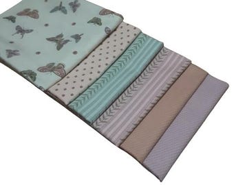 SALE, ANDOVER, 6 motifs, Botanica, quilt cotton, designer cotton