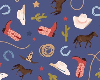 Fabric cotton, RUSTIC RODEO, 58240601, 02, Quilt Fabrics, 100% cotton, quilt cotton - Howdy Partner of Camelot Fabrics