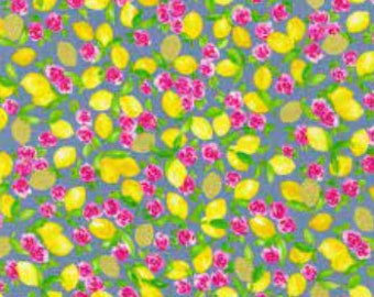 ROBERT KAUFMAN, Lemon, 20724, Rose Lemonade, cotton, cotton quilt, cotton designer