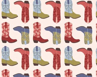 Fabric cotton, RUGGED COWBOY BOOTS, 58240602, 01, Quilt Fabrics, 100% cotton, quilt cotton - Howdy Partner of Camelot Fabrics