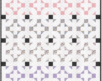 PDF, HANG TIME Quilt, 75'' X 75'', Tutoriel - Mysticat of Camelot Fabrics