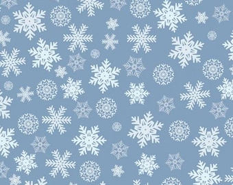 Fabric cotton, SCATTERED SNOWFLAKES, 21240607, 02, Quilt Fabrics, 100% cotton, quilt cotton - Winter Land of Camelot Fabrics