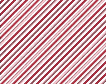 Fabric cotton, CANDY CANE STRIPE, 19010206, 01, Quilt Fabrics, 100% cotton, quilt cotton - Letters to Santa of Camelot Fabrics