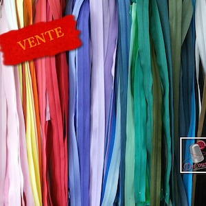 50 Zippers, not detachable, varied color, varied size, 11cm-60cm, SURPRISE