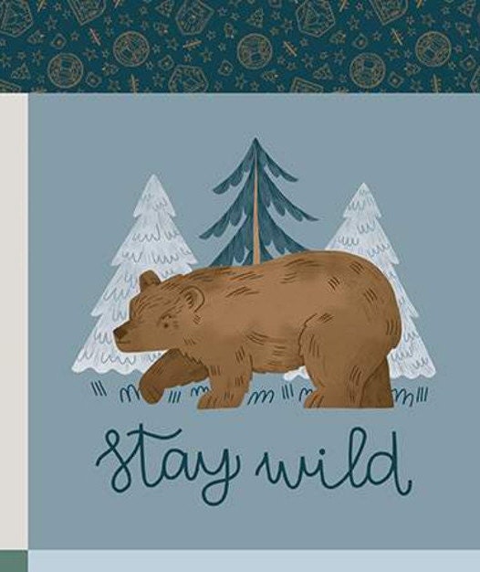 Wild and Beautiful Panel Bear by Riley Blake Designs - The Quilt Shack