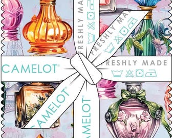 Camelot Fabrics PARIS Charm Pack, 5" Precut Fabric Squares, 42 Pcs Quilting Cotton Pack, En Vogue