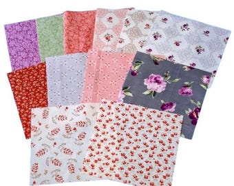 Charm Pack Symphony par Andover Fabrics – 42 squares 5 inchs– Tissu 100% coton pour courtepointe et projets de couture