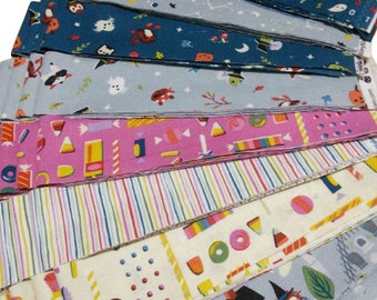 40 Stripes, Jelly Rolls, Pre-Cut cotton, CANDY HALLOWEEN- Tiny Treaters de Riley Blake Designs