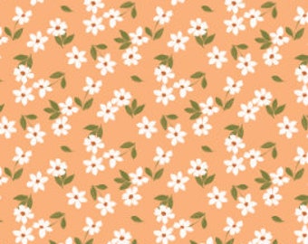 QUILT FABRICS, Pressed Petals Peach, 58230404-01, 100% cotton, quilt cotton - Botany Collection of Camelot Fabrics