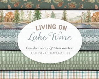 QUILT FABRICS, 11 prints, 100% coton - Living on Lake Time de Camelot Fabrics
