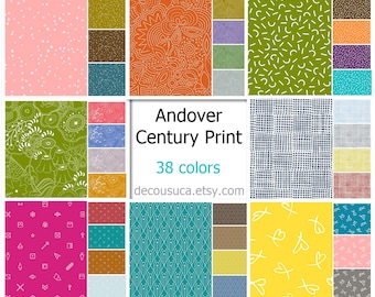ANDOVER, Bundle 38 colors, Century Print, 100% coton