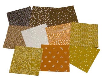 SALE, 42 squares 5 inchs, MARRON, cotton quilt, cotton designer - Century d'Andover Fabrics