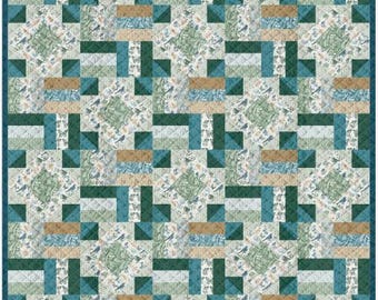 PDF, BOTANICAL JEWELS Quilt, 60'' X 72'', Tutoriel - Garden Seeds of Camelot Fabrics