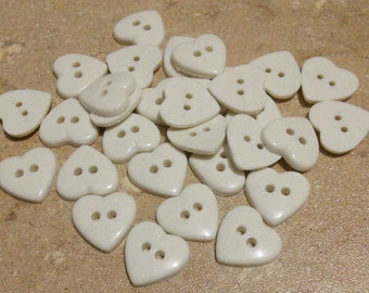 15mm, 12 buttons heart, button vintage,  BF07